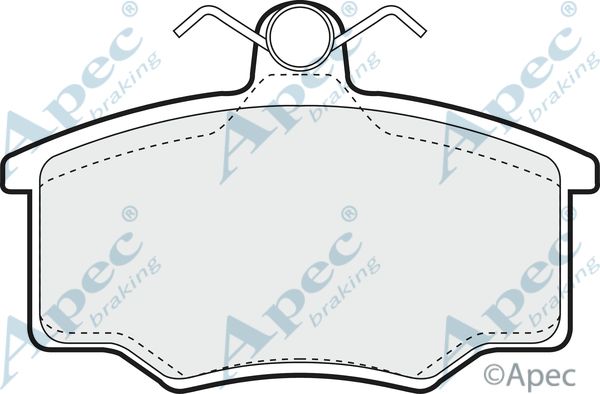 APEC BRAKING Комплект тормозных колодок, дисковый тормоз PAD301